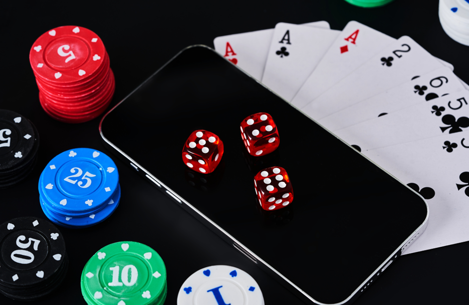 poker chips with a phone