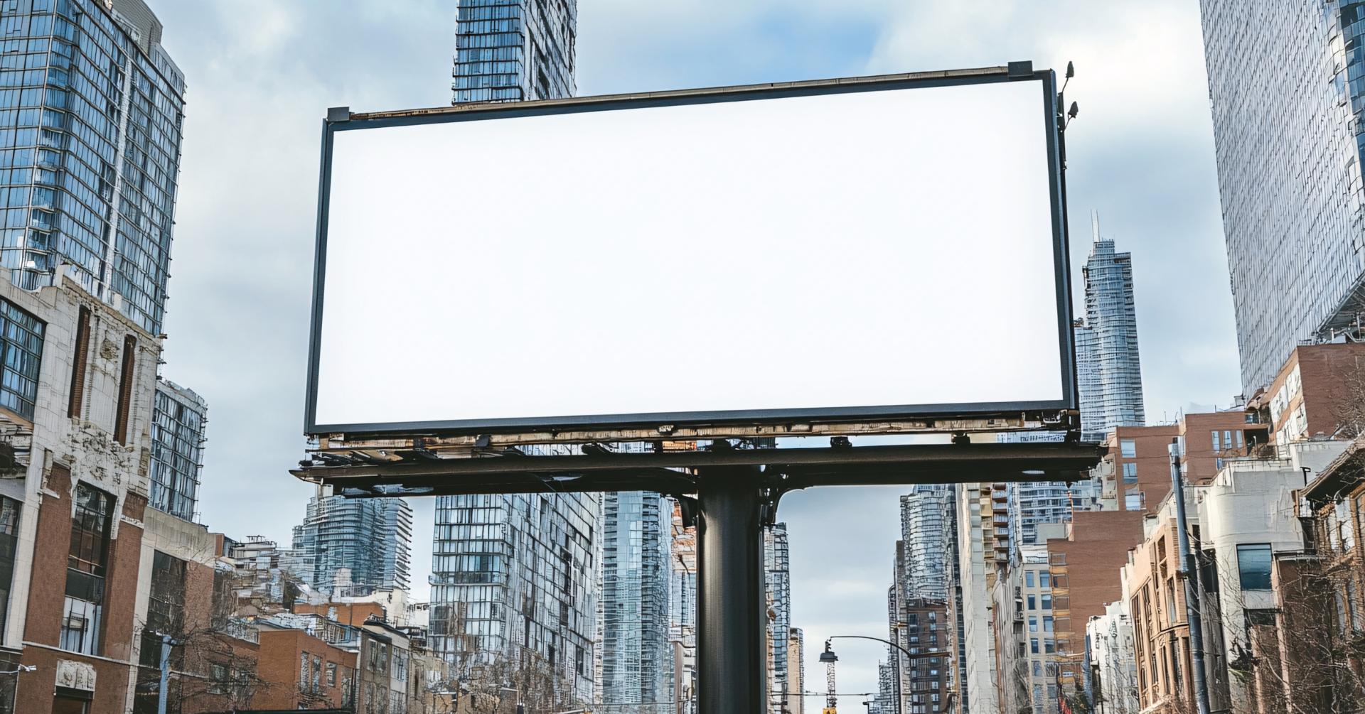 Empty billboard