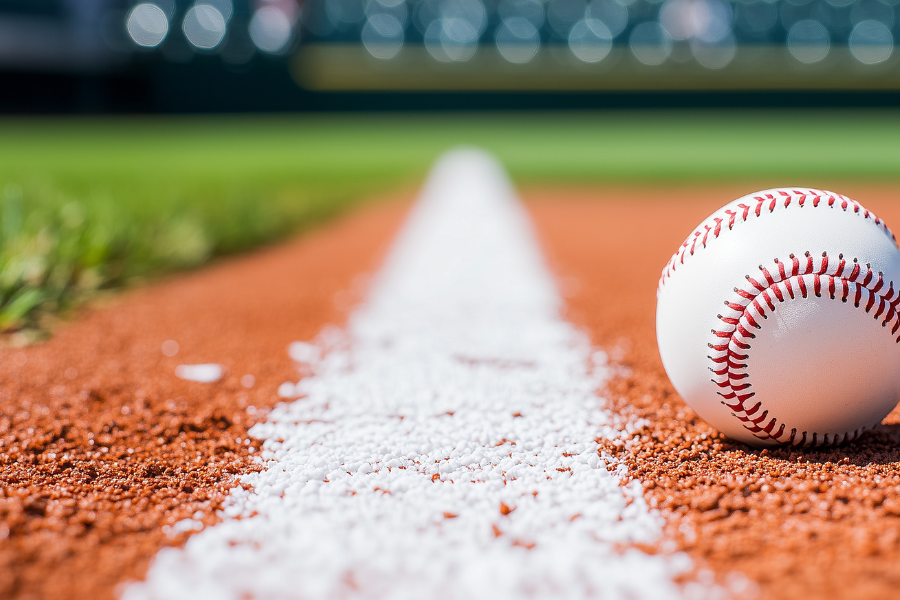 baseball on a field