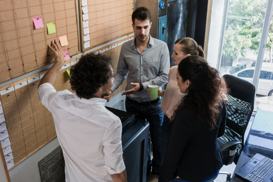 people in a meeting