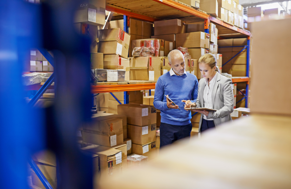 working in a warehouse